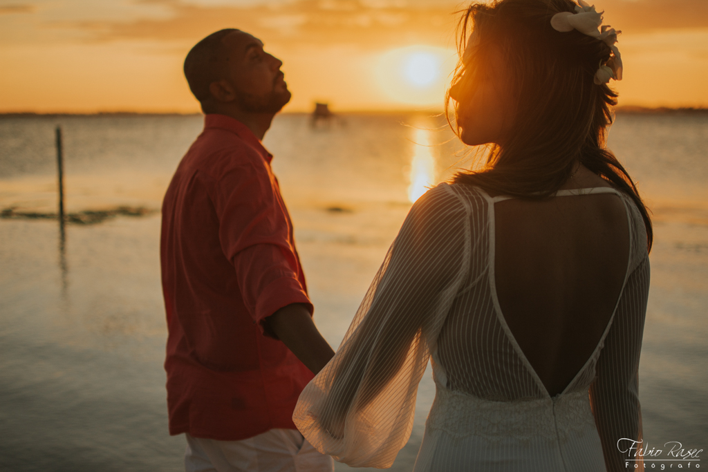 pre wedding com por do sol